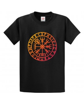 Vegvisir Symbol Classic Unisex Adults T-Shirt for Flood Effected